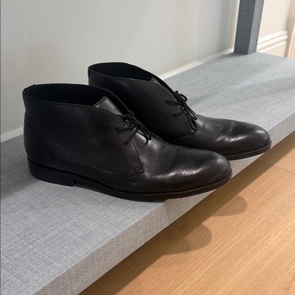Giorgio Brutini Black Leather Chukka Boots